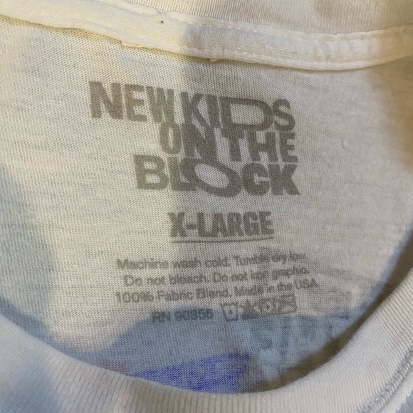 New Kids on the Block White Graphic T-Shirt - Picture 5 of 5
